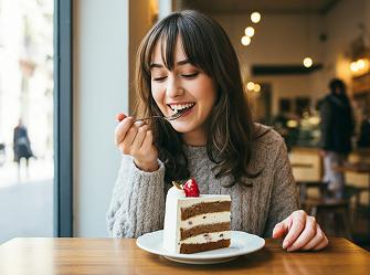 a-girl-eating-the-cake